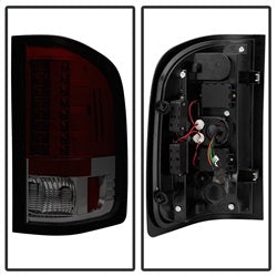 Chevy-Silverado-07-13-Led-Tail-Lights-Red-Smoke-Alt-Yd-Cs07-Led-Rs