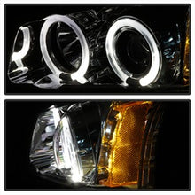 Load image into Gallery viewer, Chevy-Silverado-1500-03-06-Projector-Headlights-Led-Halo-Led-Ambr-Reflctr-Ch-Pro-Yd-Cs03-Am-C