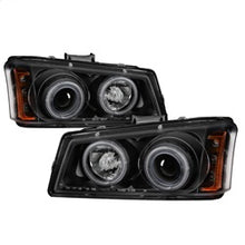 Load image into Gallery viewer, Chevy-Silverado-1500-03-06-Projector-Headlightsccflhalo-Led-Blk-High-H1-Pro-Yd-Cs03-Ccfl-Bk