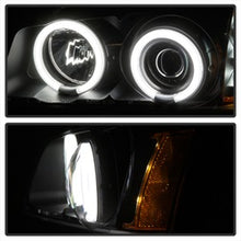 Load image into Gallery viewer, Chevy-Silverado-1500-03-06-Projector-Headlightsccflhalo-Led-Blk-High-H1-Pro-Yd-Cs03-Ccfl-Bk