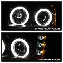 Load image into Gallery viewer, Chevy-Silverado-1500-03-06-Projector-Headlightsccflhalo-Led-Blk-High-H1-Pro-Yd-Cs03-Ccfl-Bk