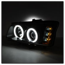 Load image into Gallery viewer, Chevy-Silverado-1500-03-06-Projector-Headlightsccflhalo-Led-Blk-High-H1-Pro-Yd-Cs03-Ccfl-Bk
