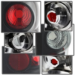 Chevy-Silverado-1500-03-06-(Does-Not-Fit-Stepside)Euro-Tail-Lights-Blk-Smke-Alt-Yd-Cs03-Bsm