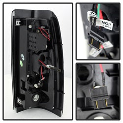 Chevy-Silverado-1500-03-06-(Not-Fit-Stepside)Led-Tail-Lights-Blk-Smke-Alt-Yd-Cs03-Led-Bsm