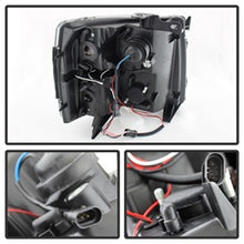 Load image into Gallery viewer, Chevy-Silverado-1500-07-13-Projector-Headlights-Led-Halo-Led-Blk-Pro-Yd-Cs07-Hl-Bk