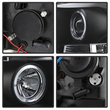 Load image into Gallery viewer, Chevy-Silverado-1500-07-13-Projector-Headlights-Led-Halo-Led-Blk-Pro-Yd-Cs07-Hl-Bk