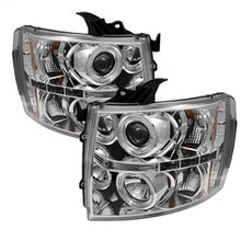 Load image into Gallery viewer, Chevy-Silverado-1500-07-13-Projector-Headlights-Led-Halo-Led-Chrm-Pro-Yd-Cs07-Hl-C