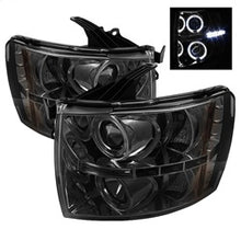 Load image into Gallery viewer, Chevy-Silverado-1500-07-13-Projector-Headlights-Led-Halo-Led-Smke-Pro-Yd-Cs07-Hl-Sm