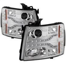 Load image into Gallery viewer, Chevy-Silverado-1500-07-13-V2-Projector-Headlights---Led-Drl---Chrome-Pro-Yd-Cs07v2-Drl-C
