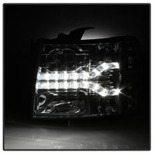 Load image into Gallery viewer, Chevy-Silverado-1500-07-13-V2-Projector-Headlights---Led-Drl---Chrome-Pro-Yd-Cs07v2-Drl-C