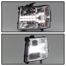 Load image into Gallery viewer, Chevy-Silverado-1500-07-13-V2-Projector-Headlights---Led-Drl---Chrome-Pro-Yd-Cs07v2-Drl-C