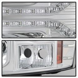 Chevy-Silverado-1500-07-13-V2-Projector-Headlights---Led-Drl---Chrome-Pro-Yd-Cs07v2-Drl-C