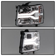 Load image into Gallery viewer, Chevy-Silverado-1500-07-13-Version-3-Projector-Headlights---Chrome-Pro-Yd-Cs07v3-Lbdrl-C