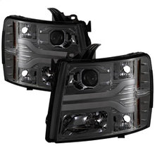 Load image into Gallery viewer, Chevy-Silverado-1500-07-13-Version-3-Projector-Headlights---Smoke-Pro-Yd-Cs07v3-Lbdrl-Sm