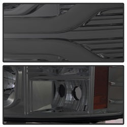 Chevy-Silverado-1500-07-13-Version-3-Projector-Headlights---Smoke-Pro-Yd-Cs07v3-Lbdrl-Sm
