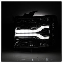 Load image into Gallery viewer, Chevy-Silverado-1500-07-13-Version-3-Projector-Headlights---Smoke-Pro-Yd-Cs07v3-Lbdrl-Sm