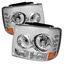 Chevy-Silverado-1500-99-02-(-Not-Fit-Hd-Model)Led-Crystal-Headlights-Chr-Hd-Yd-Cs99-1Pc-Am-C