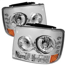 Load image into Gallery viewer, Chevy-Silverado-1500-99-02-(-Not-Fit-Hd-Model)Led-Crystal-Headlights-Chr-Hd-Yd-Cs99-1Pc-Am-C
