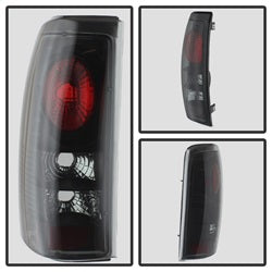 Chevy-Silverado-1500-99-02-(Not-Fit-Stepside)-Euro-Style-Tail-Lights-Blk-Smke-Alt-Yd-Cs99-Bsm