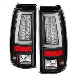 Chevy-Silverado-15002500-03-06-Version-2-Led-Tail-Lights---Black-Alt-Yd-Cs03v2-Led-Bk