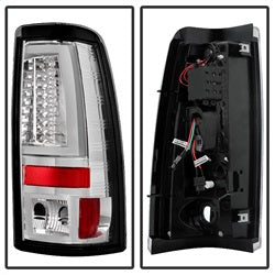 Chevy-Silverado-15002500-03-06-Version-2-Led-Tail-Lights---Chrome-Alt-Yd-Cs03v2-Led-C