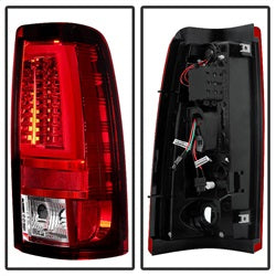 Chevy-Silverado-15002500-03-06-Version-2-Led-Tail-Lights---Red-Clear-Alt-Yd-Cs03v2-Led-Rc
