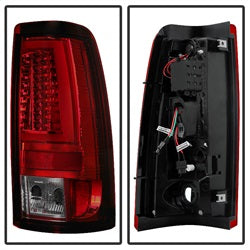 Chevy-Silverado-15002500-03-06-Version-2-Led-Tail-Lights---Red-Smoke-Alt-Yd-Cs03v2-Led-Rs