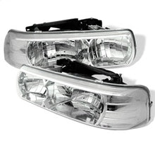 Load image into Gallery viewer, Chevy-Silverado-15002500-99-02-Crystal-Headlights-Chrome-Hd-Yd-Csil99-C