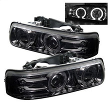Load image into Gallery viewer, Chevy-Silverado-15002500-99-02-Projector-Headlights-Led-Halo-Led-Smoke-Pro-Yd-Cs99-Hl-Smc
