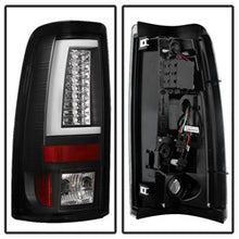Load image into Gallery viewer, Chevy-Silverado-15002500-99-02-Version-2-Led-Tail-Lights---Black-Alt-Yd-Cs99v2-Led-Bk