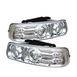 Chevy-Silverado-15002500-99-02Projector-Headlights-Led-Halo-Led-Chrome-Pro-Yd-Cs99-Hl-C