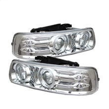 Load image into Gallery viewer, Chevy-Silverado-15002500-99-02Projector-Headlights-Led-Halo-Led-Chrome-Pro-Yd-Cs99-Hl-C
