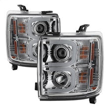 Load image into Gallery viewer, Chevy-Silverado-2014-16-2500-Hd-Projector-Headlights-Light-Bar-Drl-Chrm-Pro-Yd-Cshd14-Lbdrl-C