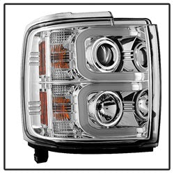 Chevy-Silverado-2014-16-2500-Hd-Projector-Headlights-Light-Bar-Drl-Chrm-Pro-Yd-Cshd14-Lbdrl-C