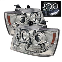 Load image into Gallery viewer, Chevy-Suburban-1500-Projector-Headlights-Led-Halo-Led-Chrome-Pro-Yd-Csub07-Hl-C