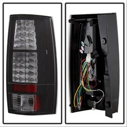 Chevy-SuburbanGmc-YukonYukon-Denali-07-14-Led-Tail-Lights-Blk-Alt-Yd-Csub07-Led-Bk