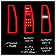 Load image into Gallery viewer, Chevy-Tahoe--Suburban-15-17-Light-Bar-Led-Tail-Lights---Black-(Alt-Yd-Cta15-Led-Bk)