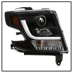 Chevy-Tahoe--Suburban-2015--2016-Projector-Headlights---Drl-Led---Black-Pro-Yd-Cta15-Drl-Bk