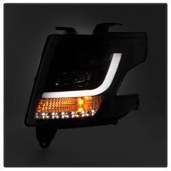 Chevy-Tahoe--Suburban-2015--2016-Projector-Headlights---Drl-Led---Black-Pro-Yd-Cta15-Drl-Bk