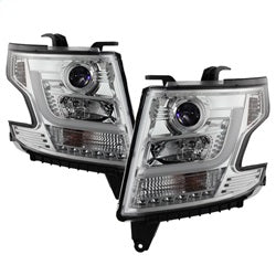 Chevy-Tahoe--Suburban-2015--2016-Projector-Headlights---Drl-Led---Chrome-Pro-Yd-Cta15-Drl-C