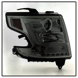 Chevy-Tahoe--Suburban-2015--2016-Projector-Headlights---Drl-Led---Smoke-Pro-Yd-Cta15-Drl-Sm