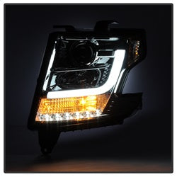 Chevy-Tahoe--Suburban-2015--2016-Projector-Headlights---Drl-Led---Smoke-Pro-Yd-Cta15-Drl-Sm