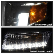 Load image into Gallery viewer, Chevy-Tahoe--Suburban-2015--2016-Projector-Headlights---Drl-Led---Smoke-Pro-Yd-Cta15-Drl-Sm