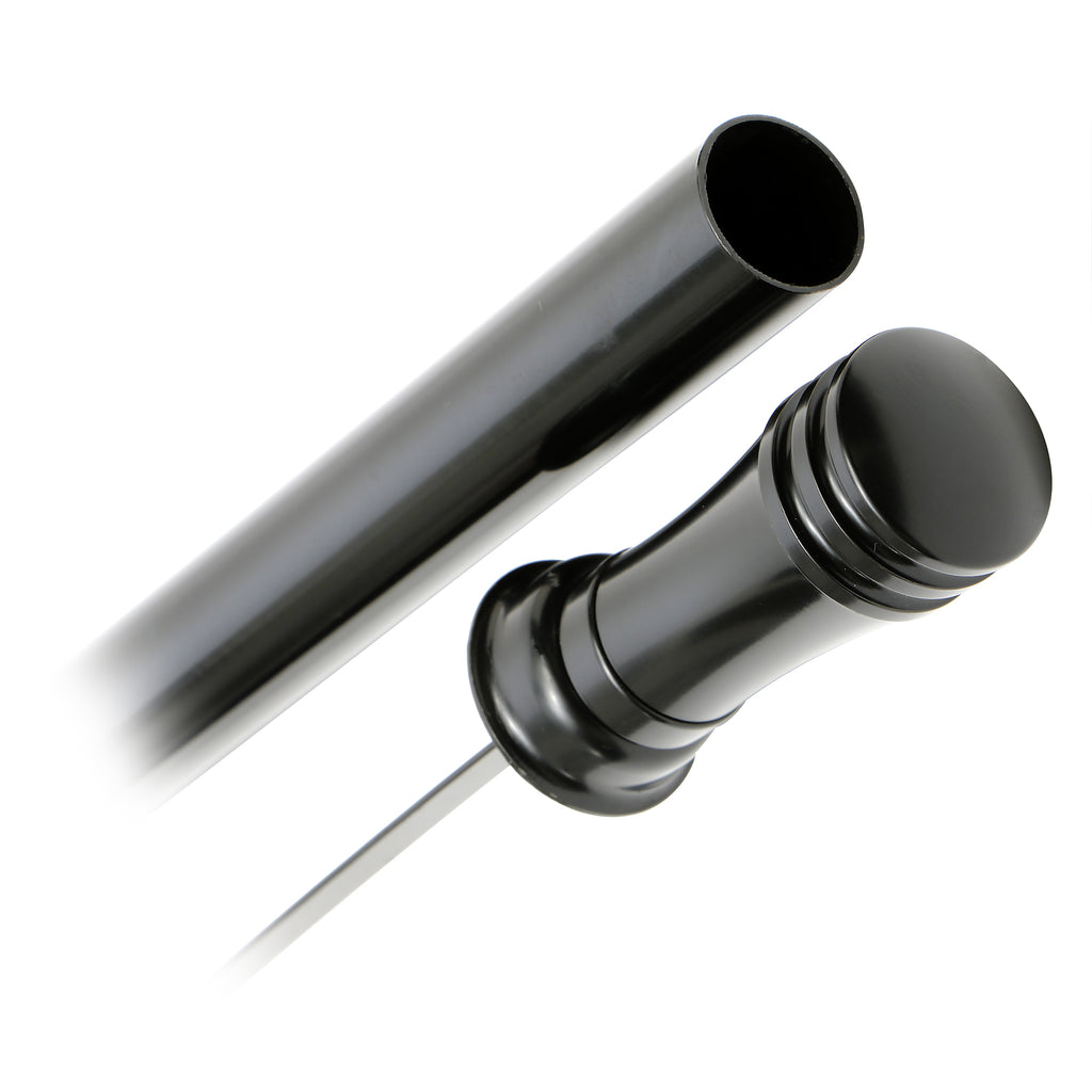 Chevy-Th350-Trans-Fluid-Dipstick-Aluminum-HandleSteel-Tube-27In-Long-Black