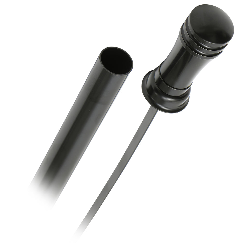 Chevy-Th400-Trans-Fluid-Dipstick-Aluminum-HandleSteel-Tube-24In-Long-Black