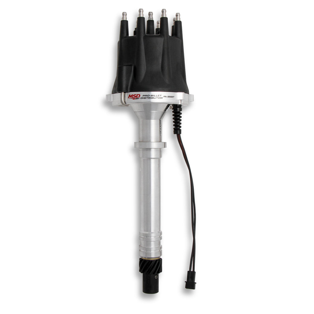 Chevy-V8-Distributor-Pro-Billet-WBlack-Cap