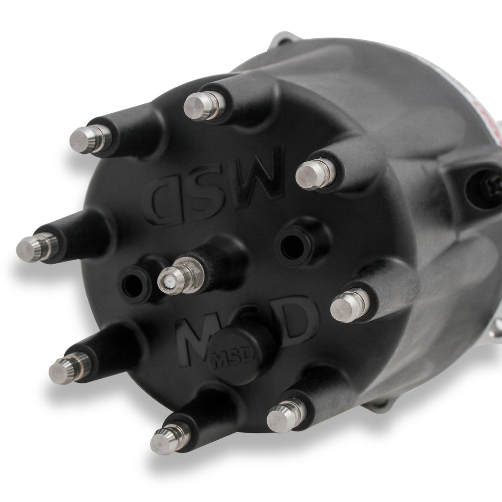 Chevy-V8-Distributor-Pro-Billet-WBlack-Cap
