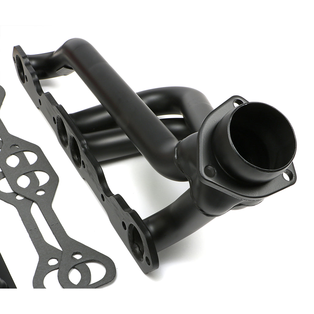 Chevy-V8-Into-2Wd-S10--S15-Engine-Swap-Kit;-Black-Elite-Headers--Factory-Head