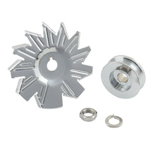 Load image into Gallery viewer, Chrome-Alternator-Fan--Pulley---Chrome