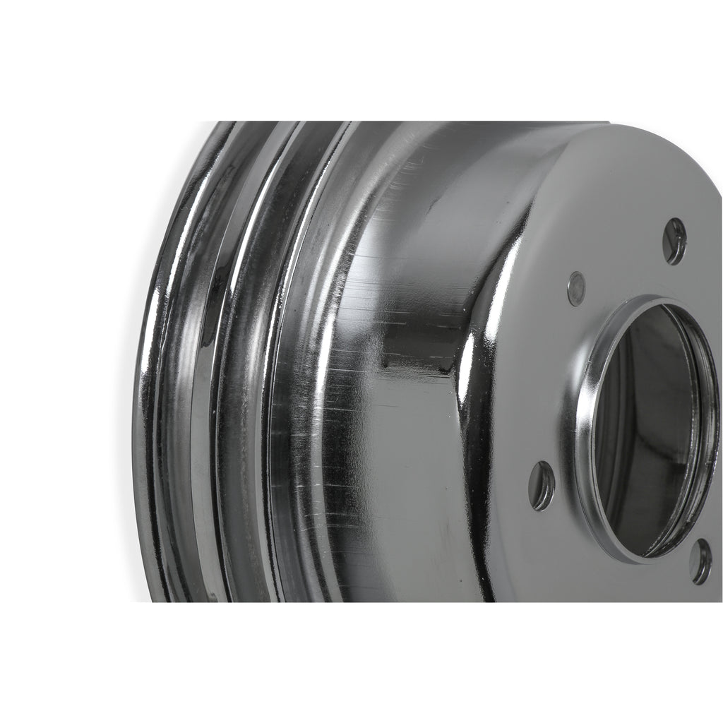 Chrome-Crankshaft-Pulley---Double-Groove